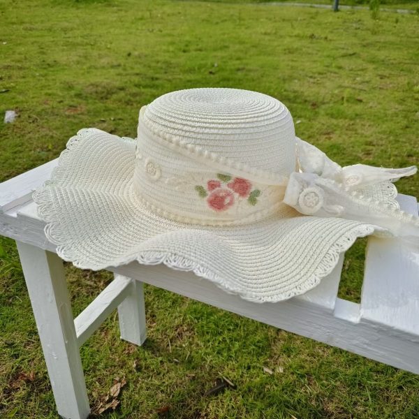 summer women designer straw hats custom beach sun girls high quality vintage straw hats party city straw hats - Image 5