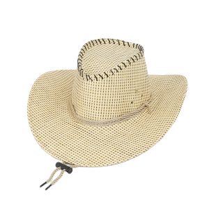 wholesale straw cowboy hat hiking unisex summer straw caps sombrero custom solid color sun straw hats