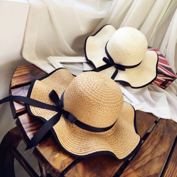 wholesale straw hats with custom logo beach sun straw caps women designer popular party city straw hats - Image 2