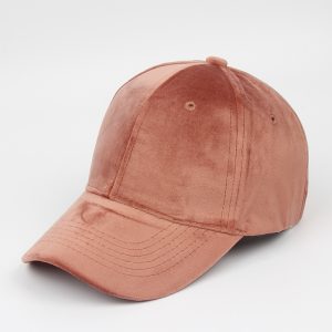Autumn and winter curved brim baseball cap velvet dome caps hats custom embroidery hat ball caps with Metal Buckle