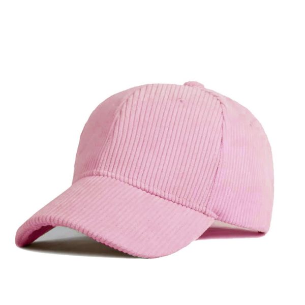 Corduroy new 6 Panel candy color baseball cap Corduroy dad hat summer sun hats with custom logo unisex - Image 3