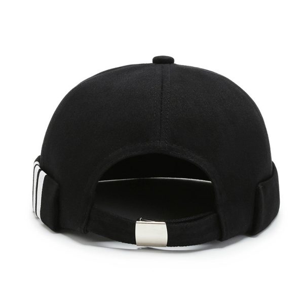2024 custom high quality solid color dome brimless caps six panel  hats & caps mikihat fitted trucker hat - Image 4