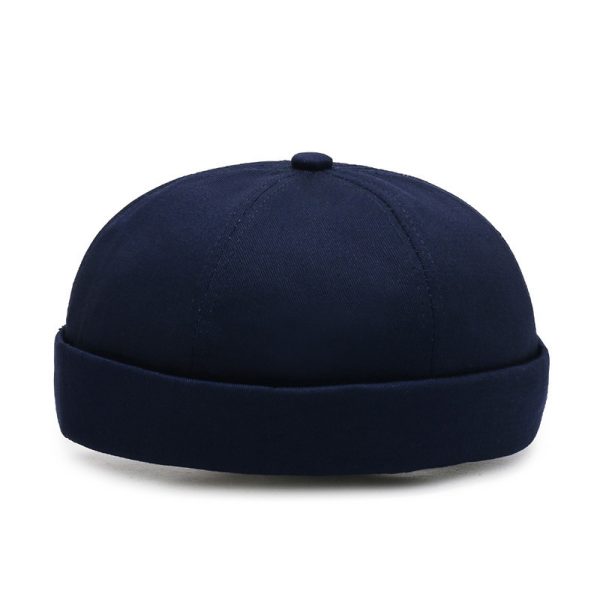 2024 custom high quality solid color dome brimless caps six panel  hats & caps mikihat custom trucker hat with custom logo - Image 3