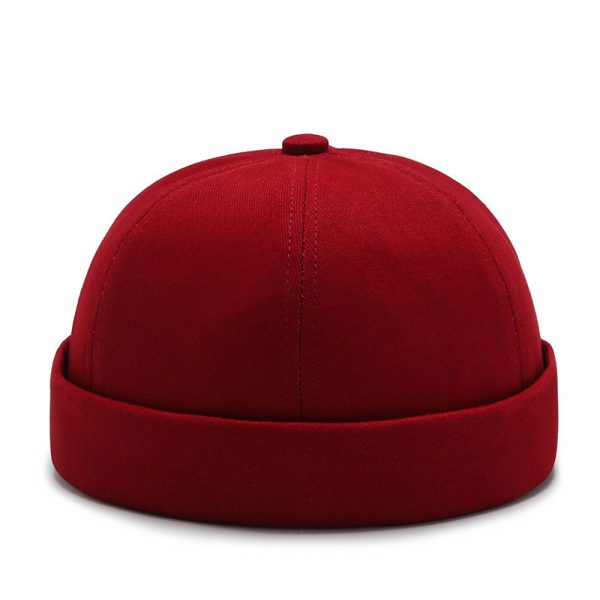 2024 custom high quality solid color dome brimless caps six panel  hats & caps mikihat custom trucker hat with custom logo - Image 5
