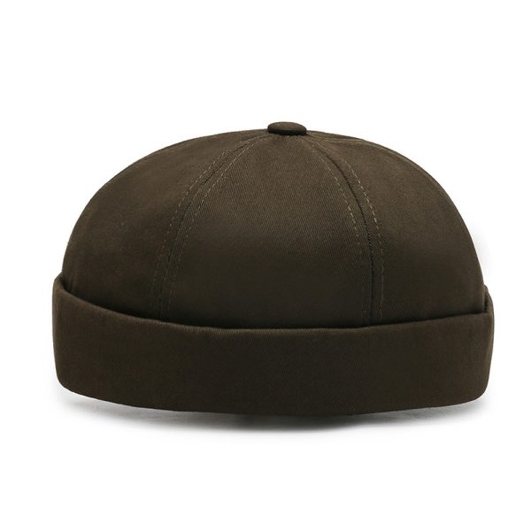 2024 custom high quality solid color dome brimless caps six panel  hats & caps mikihat custom trucker hat with custom logo - Image 6