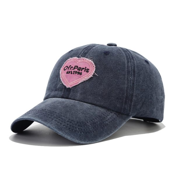 2024 new 6 Panel  distressed baseball cap soft top Washable hats & caps Custom dad hats with custom logo unisex golf hat - Image 3