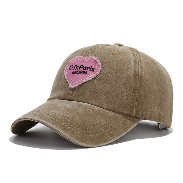 2024 new 6 Panel  distressed baseball cap soft top Washable hats & caps Custom dad hats with custom logo unisex golf hat - Image 4