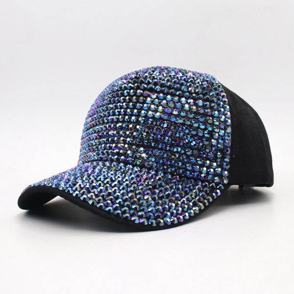 2024 candy color Set with diamonds 5 panel cap baseball cap for women  dad hat trucker hats women golf hats caps - Image 5