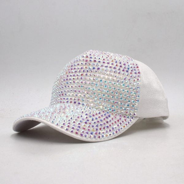 2024 candy color Set with diamonds 5 panel cap baseball cap for women  dad hat trucker hats women golf hats caps - Image 6