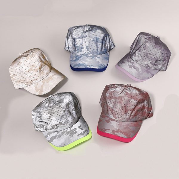 2024 camouflage trucker hats fluorescent mesh baseball cap custom golf hats running hat cap for man - Image 2