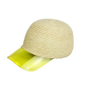 2024 wholesale candy color baseball raffia grass hats beach summer designer hats custom trucker dad cap