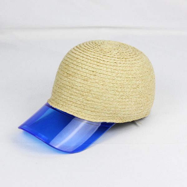 2024 wholesale candy color baseball raffia grass hats beach summer designer hats custom trucker dad cap - Image 4