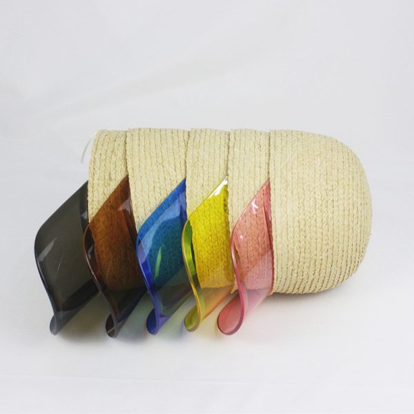 2024 wholesale candy color baseball raffia grass hats beach summer designer hats custom trucker dad cap - Image 5