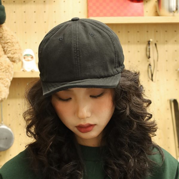 2024 wholesale solid color baseball hats rope visor sun caps distressed custom logo hats trucker dad caps - Image 5