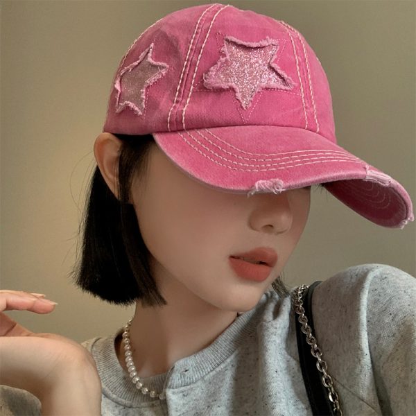 2024 candy color embroidered star baseball hats cowboy custom fitted cap snap back hats sports western caps - Image 6
