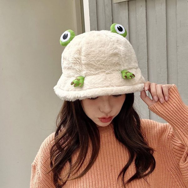 2024 new wholesale  other hats custom winter hats custom frog Cartoon hat Winter warmth Cartoon Hood - Image 3