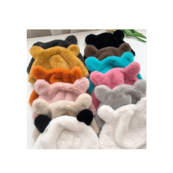 2024 new wholesale  other hats custom winter hats custom INS style panda Cartoon hat Winter warmth Cartoon Hood - Image 3