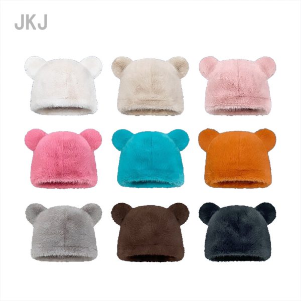 2024 new wholesale  other hats custom winter hats custom INS style panda Cartoon hat Winter warmth Cartoon Hood - Image 4