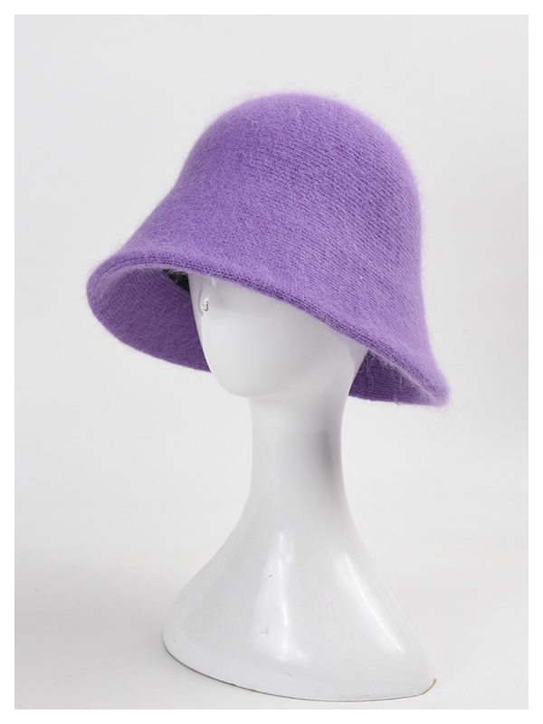 2024 new wholesale knitted rabbit fur other hats custom winter Bucket hats custom INS style rabbit fur hat Winter warmth - Image 4