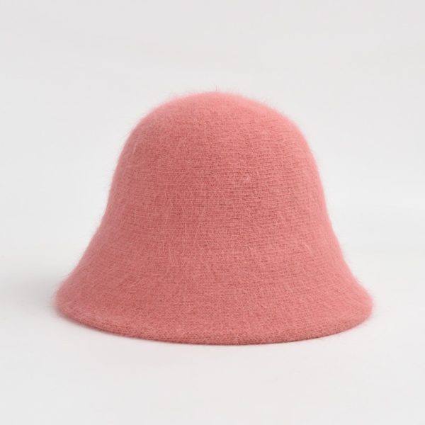 2024 new wholesale knitted rabbit fur other hats custom winter Bucket hats custom INS style rabbit fur hat Winter warmth - Image 5