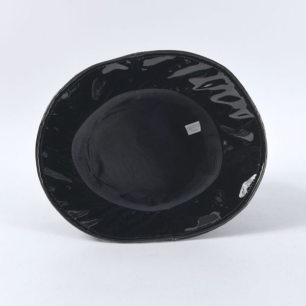2024 new wholesale fur Bucket hat custom winter cap hats & caps custom PU Bucket hat for women - Image 6