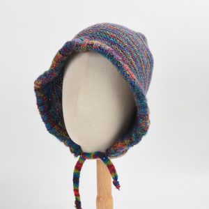 2024 new wholesale retro girls hat cap  knitted Bucket hat custom acrylic knitted custom winter hats custom