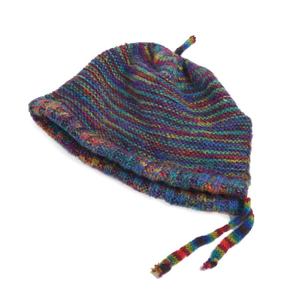 2024 new wholesale retro girls hat cap  knitted Bucket hat custom acrylic knitted custom winter hats custom - Image 5