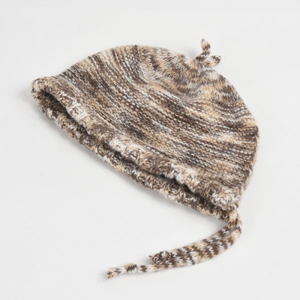 2024 new wholesale retro girls hat cap  knitted Bucket hat custom acrylic knitted custom winter hats custom - Image 6