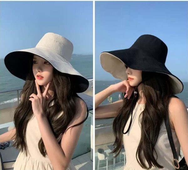2024 new wholesale summer beach hat sun visor woman hat caps fishing cap embroidery bouffant cap - Image 3