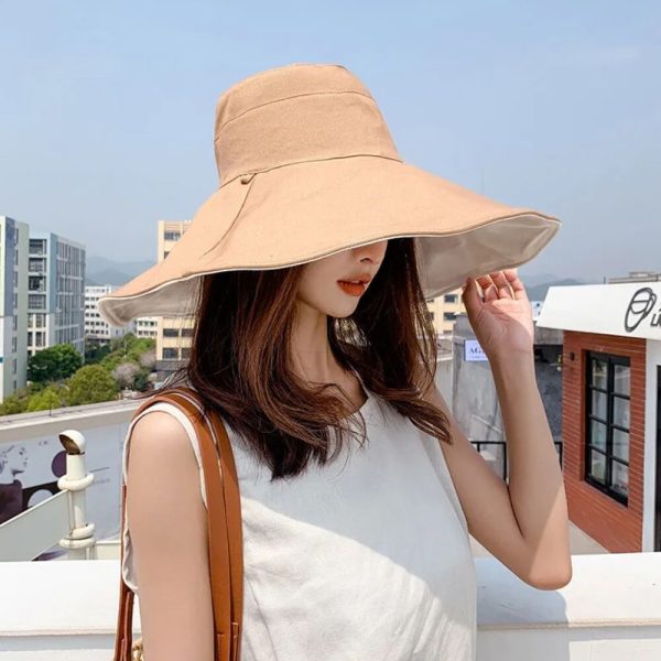 2024 new wholesale summer beach hat sun visor woman hat caps fishing cap embroidery bouffant cap - Image 4
