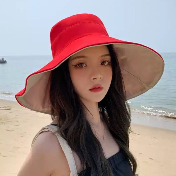 2024 new wholesale summer beach hat sun visor woman hat caps fishing cap embroidery bouffant cap - Image 6