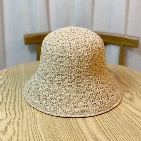 2024 new custom solid color reversible knitted hat fitted designer hat high quality sun caps for woman summer - Image 2