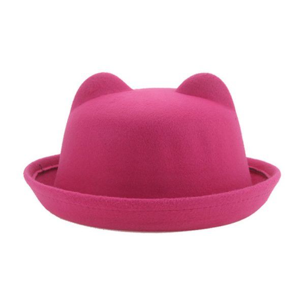 Kids hats bucket beanie hat cartoon party fedora hats winter sun cap custom candy color baby cap crochet caps - Image 3