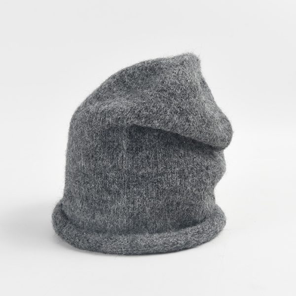 2024 wholesale Solid color wool knitted hat INS style wool beanie hat fashionable outdoor ear protection bennie hat - Image 5