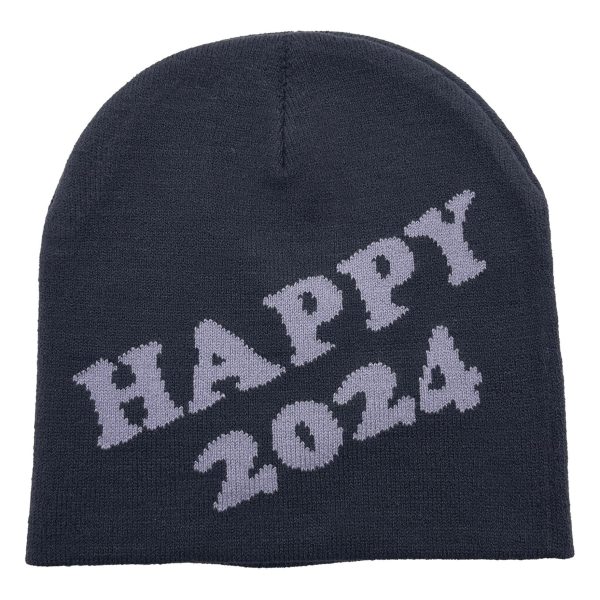 2024 wholesale Solid color wool knitted cap happy new year theme custom hats trucker caps beanie hats - Image 5