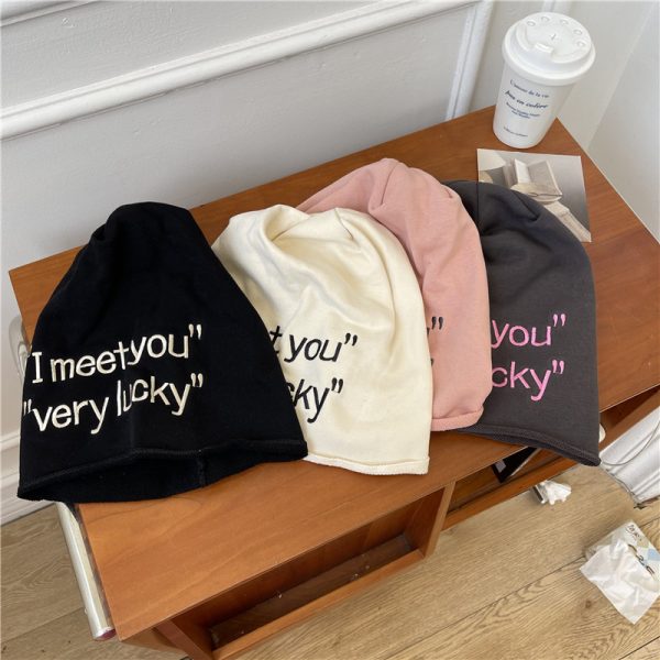 2024 wholesale sleep candy color hats sleep woman flex fitted cap shower other cap beanie sports custom hat - Image 2