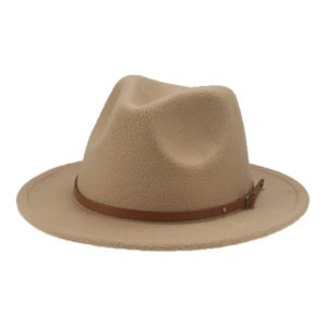 2024 custom black boy and gril new Fist solid color top hats wholesale woolen Panama hat Festive  top hat kid trilby