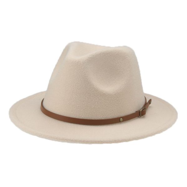 2024 custom black boy and gril new Fist solid color top hats wholesale woolen Panama hat Festive  top hat kid trilby - Image 3