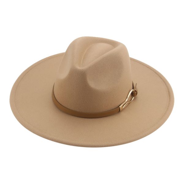 Solid color top hat panama hat custom color formal caps unisex box hat church western wedding cap wholesale caps
