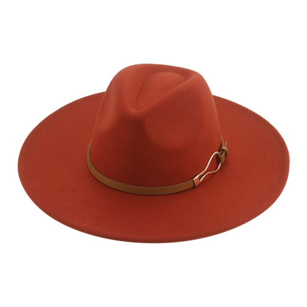 Solid color top hat panama hat custom color formal caps unisex box hat church western wedding cap wholesale caps - Image 2