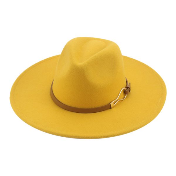 Solid color top hat panama hat custom color formal caps unisex box hat church western wedding cap wholesale caps - Image 4