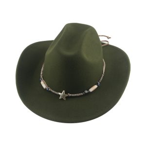 Cowboy panama hats western unisex fitted hat party formal sun visor cap designer distressed vintage top cap