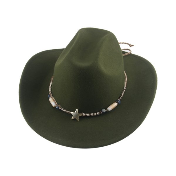 Cowboy panama hats western unisex fitted hat party formal sun visor cap designer distressed vintage top cap