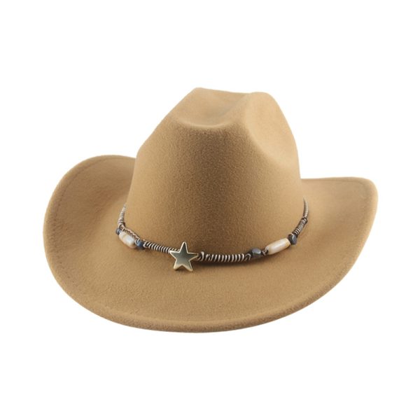 Cowboy panama hats western unisex fitted hat party formal sun visor cap designer distressed vintage top cap - Image 4