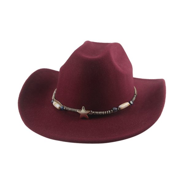 Cowboy panama hats western unisex fitted hat party formal sun visor cap designer distressed vintage top cap - Image 5