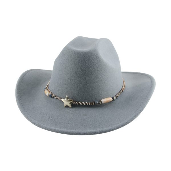 Cowboy panama hats western unisex fitted hat party formal sun visor cap designer distressed vintage top cap - Image 6