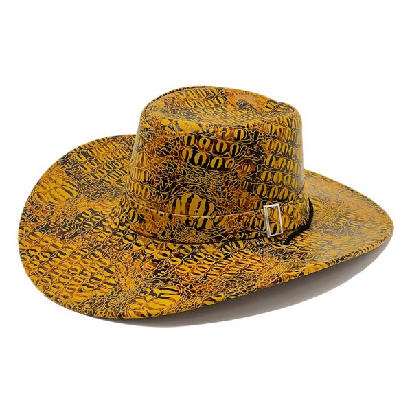 western cowboy hats vintage hijab hat panama male caps flat formal leather hat dad caps fitted visor cap - Image 4