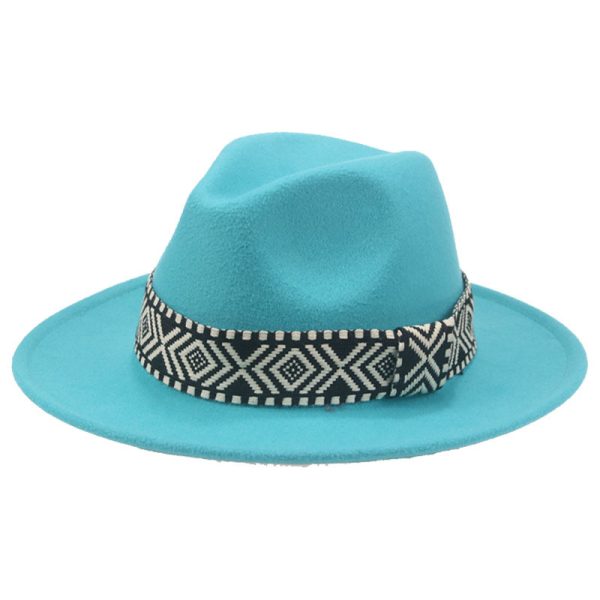 wholesale new panama hats formal male fitted sun western cap top hats vintage a frame hat designer suede cap - Image 2