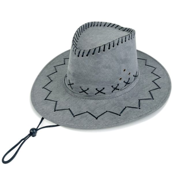 custom panama hat church suede male hats felt cowboy fedora cap wholesale new colorful cap string dad hats - Image 5