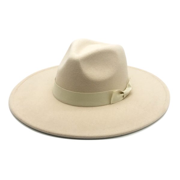 solid color felt hat wholesale panama formal hats unisex designer suede caps custom winter fedora caps hats - Image 2